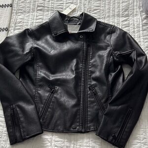 NWT! Anthropologie Saige Faux Leather Moto Jacket